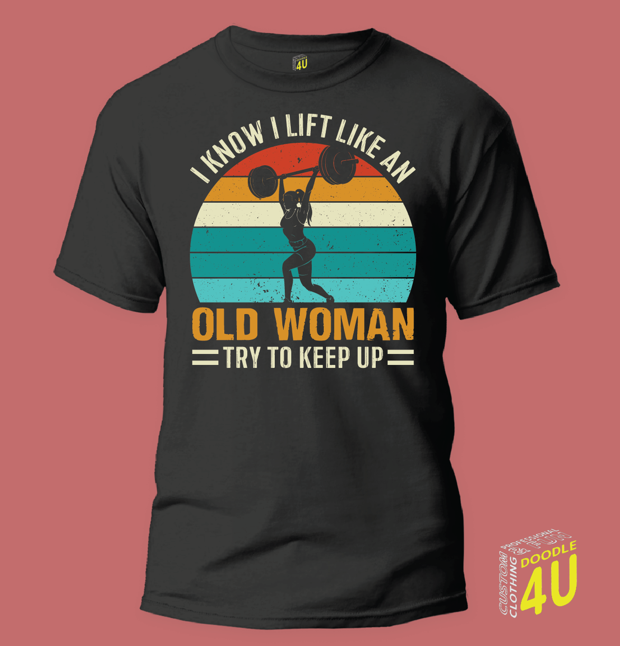 GYM - I know i lift like an old woman - try to keep up